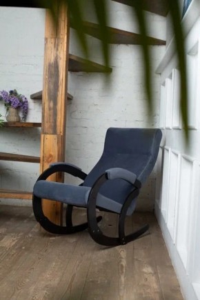Кресло-качалка КОРСИКА 34-Т-AN (темно-синий) в Сысерти - sysert.mebel-74.com | фото