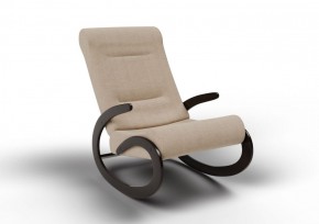 Кресло-качалка Мальта 10-Т-П (ткань/венге) ПЕСОК в Сысерти - sysert.mebel-74.com | фото