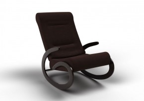 Кресло-качалка Мальта 10-Т-Ш (ткань/венге) ШОКОЛАД в Сысерти - sysert.mebel-74.com | фото