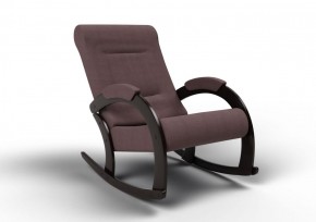 Кресло-качалка Венето 13-Т-КМ (ткань/венге) КОФЕ С МОЛОКОМ в Сысерти - sysert.mebel-74.com | фото