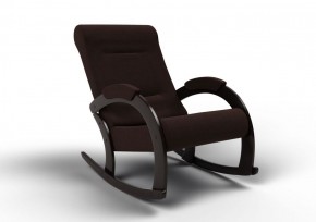Кресло-качалка Венето 13-Т-Ш (ткань/венге) ШОКОЛАД в Сысерти - sysert.mebel-74.com | фото