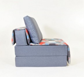 Кресло-кровать бескаркасное Харви (серый-геометрия слейт) в Сысерти - sysert.mebel-74.com | фото