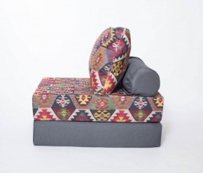 Кресло-кровать-пуф бескаркасное Прайм (мехико серый-графит) в Сысерти - sysert.mebel-74.com | фото