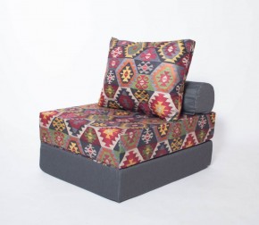 Кресло-кровать-пуф бескаркасное Прайм (мехико серый-графит) в Сысерти - sysert.mebel-74.com | фото