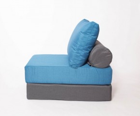 Кресло-кровать-пуф бескаркасное Прайм (синий-графит (Ф)) в Сысерти - sysert.mebel-74.com | фото
