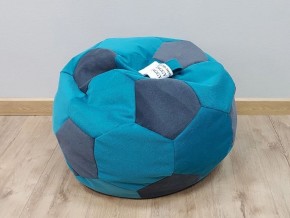 Кресло-мешок Мяч S (Shaggy Azure-Shaggy Grafit) в Сысерти - sysert.mebel-74.com | фото