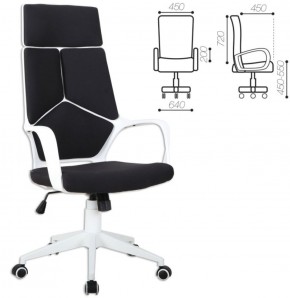Кресло офисное BRABIX PREMIUM "Prime EX-515" (пластик белый, ткань, черное) 531812 в Сысерти - sysert.mebel-74.com | фото