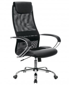Кресло офисное BRABIX PREMIUM "Stalker EX-608 CH" (хром, ткань-сетка/кожзам, черное) 532091 в Сысерти - sysert.mebel-74.com | фото