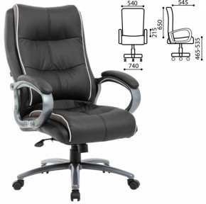 Кресло офисное BRABIX PREMIUM "Strong HD-009" (экокожа черная, ткань серая) 531945 в Сысерти - sysert.mebel-74.com | фото