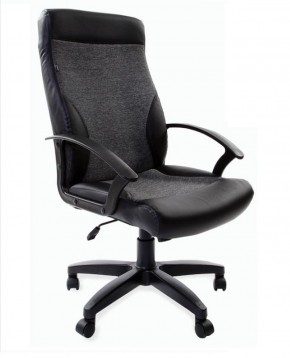 Кресло офисное BRABIX "Trust EX-535" (экокожа/черная/ткань серая) 531383 в Сысерти - sysert.mebel-74.com | фото