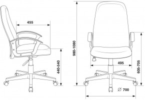 Кресло руководителя Бюрократ CH-808LT/#G серый 3C1 в Сысерти - sysert.mebel-74.com | фото