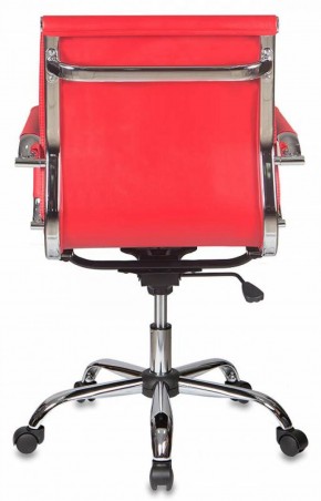 Кресло руководителя Бюрократ CH-993-LOW/RED красный в Сысерти - sysert.mebel-74.com | фото