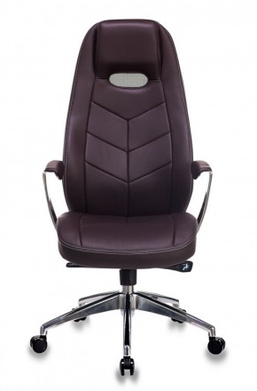 Кресло руководителя Бюрократ _ZEN/BROWN коричневый в Сысерти - sysert.mebel-74.com | фото