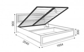Кровать 1.6 Беатрис М11 с мягкой спинкой и ПМ (Орех гепланкт) в Сысерти - sysert.mebel-74.com | фото