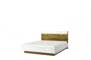 Кровать 160 с подъемником, TORINO, цвет белый/Дуб наварра в Сысерти - sysert.mebel-74.com | фото