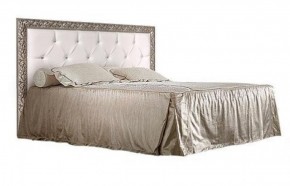 Кровать 2-х спальная(1,6 м)Тиффани Premium черная/серебро с мягким элементом со стразами с подъемным механизмом (ТФКР-2[3][7](П) в Сысерти - sysert.mebel-74.com | фото