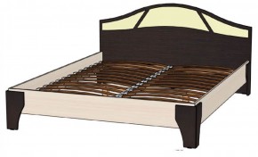 ВЕРОНА Кровать 1600 с основанием (Венге/Анкор светлый) в Сысерти - sysert.mebel-74.com | фото
