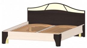 ВЕРОНА Кровать 1600 с основанием (Венге/Анкор светлый) в Сысерти - sysert.mebel-74.com | фото