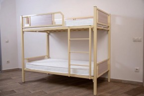 Кровать 2-х ярусная "Лео" (900*1900) *без вставок ЛДСП в Сысерти - sysert.mebel-74.com | фото