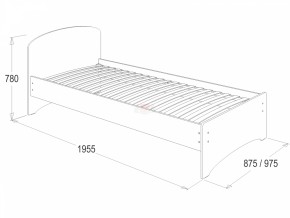 Кровать-2 одинарная (800*1900) в Сысерти - sysert.mebel-74.com | фото