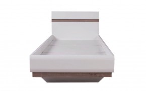 Кровать 90/TYP 90, LINATE ,цвет белый/сонома трюфель в Сысерти - sysert.mebel-74.com | фото