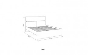 Кровать Агата М8 1600 Белый в Сысерти - sysert.mebel-74.com | фото