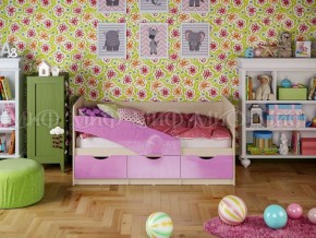 Кровать Бабочки (Сиреневый металлик) 1600 в Сысерти - sysert.mebel-74.com | фото