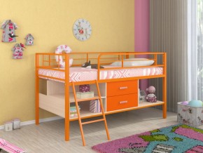 Кровать-чердак "Севилья-Я-мини" с ящиками (Оранжевый) в Сысерти - sysert.mebel-74.com | фото