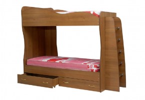 Кровать детская 2-х ярусная Юниор-1 (800*2000) ЛДСП в Сысерти - sysert.mebel-74.com | фото