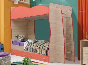 Кровать детская 2-х ярусная Юниор-1.1 (800*2000) ЛДСП в Сысерти - sysert.mebel-74.com | фото