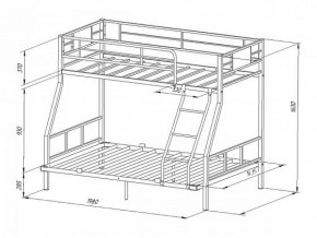 Кровать двухъярусная «Гранада-1 140» в Сысерти - sysert.mebel-74.com | фото