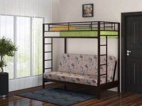 Кровать двухъярусная с диваном "Мадлен" (Коричневый/Бежевый) в Сысерти - sysert.mebel-74.com | фото