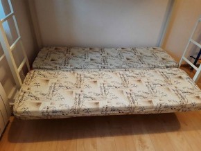 Кровать двухъярусная с диваном "Мадлен" (Коричневый/Бежевый) в Сысерти - sysert.mebel-74.com | фото