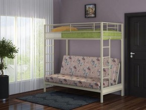 Кровать двухъярусная с диваном "Мадлен" (Слоновая кость/Серый) в Сысерти - sysert.mebel-74.com | фото