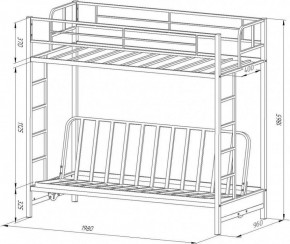 Кровать двухъярусная с диваном "Мадлен-ЯЯ" с ящиками в Сысерти - sysert.mebel-74.com | фото