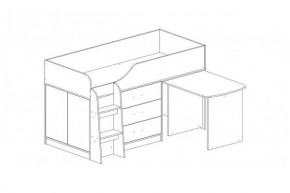 КАПРИЗ-5 Кровать 800 двухъярусная с рисунком "Виг-вам" в Сысерти - sysert.mebel-74.com | фото