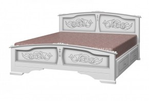 ЕЛЕНА Кровать из массива 1400 с 2-мя ящиками  в Сысерти - sysert.mebel-74.com | фото