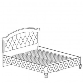 Кровать с обивкой №488 Марлен (1600) Кремовый белый в Сысерти - sysert.mebel-74.com | фото