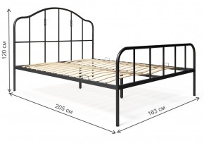 Кровать Милена 160х200 черная в Сысерти - sysert.mebel-74.com | фото