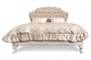 Кровать Мокко 1600 с мягким изголовьем + основание (бежевый) в Сысерти - sysert.mebel-74.com | фото