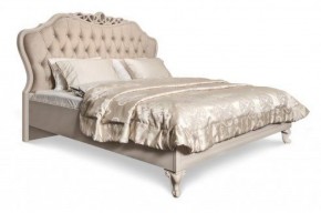 Кровать Мокко 1600 с мягким изголовьем + основание (бежевый) в Сысерти - sysert.mebel-74.com | фото