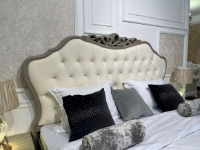 Кровать Мокко 1600 с мягким изголовьем + основание (серый камень) в Сысерти - sysert.mebel-74.com | фото
