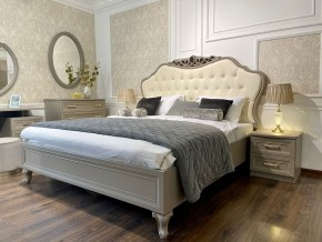 Кровать Мокко 1800 с мягким изголовьем + основание (серый камень) в Сысерти - sysert.mebel-74.com | фото