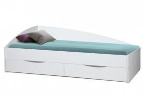Кровать одинарная "Фея - 3" асимметричная 1900х800 (белая) в Сысерти - sysert.mebel-74.com | фото