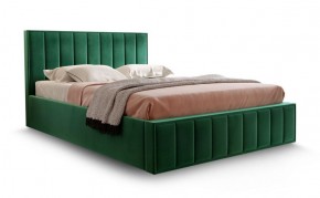 Кровать "Вена" 1400 СТАНДАРТ Вариант 1 Мора зеленый + бельевой ящик с кроватным основанием и подъемным механизмом в Сысерти - sysert.mebel-74.com | фото