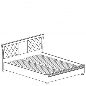 Кровать с мягким изголовьем №200 "Лючия" (1800) Дуб оксфорд серый в Сысерти - sysert.mebel-74.com | фото