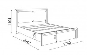 Кровать 1.6 Глэдис М31 с настилом и мягкой частью (ЯШС/Белый) в Сысерти - sysert.mebel-74.com | фото