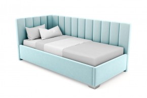 Кровать угловая Хлоя интерьерная +основание (120х200) 1 кат. ткани в Сысерти - sysert.mebel-74.com | фото
