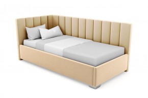 Кровать угловая Хлоя интерьерная +основание/ПМ/бельевое дно (80х200) в Сысерти - sysert.mebel-74.com | фото