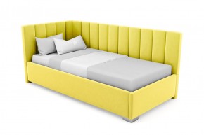 Кровать угловая Хлоя интерьерная +основание/ПМ/бельевое дно (90х200) в Сысерти - sysert.mebel-74.com | фото